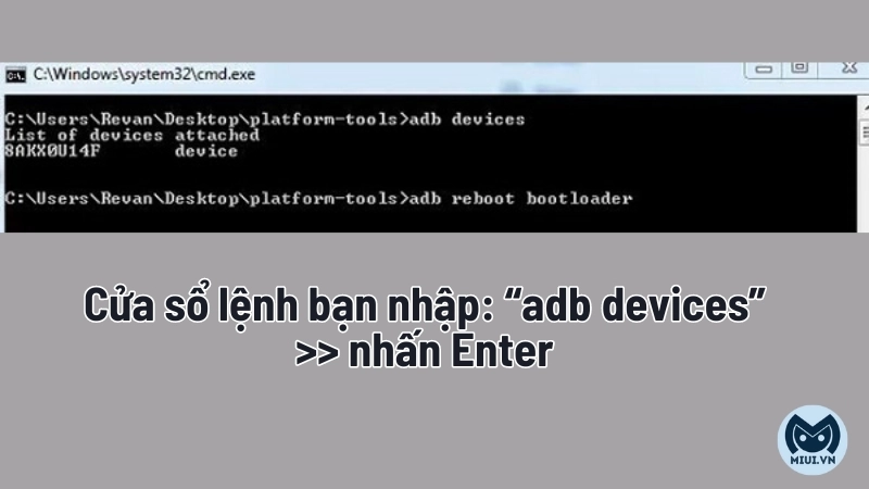 Bước 7_ Cài đặt TWRP qua Command Prompt