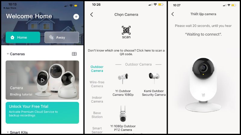 Hướng dẫn cài đặt camera Yi Home bước 3