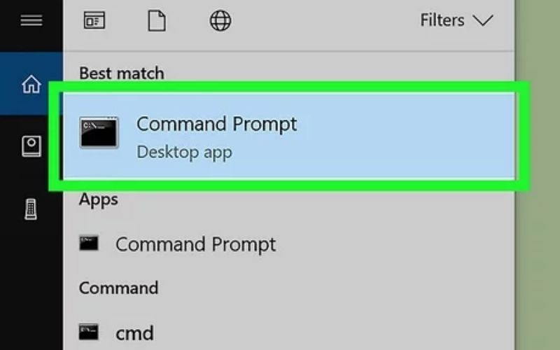 Khởi chạy Command Prompt