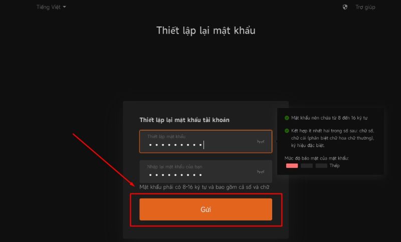 Điền mật khẩu mới và sử dụng như bình thường Điền mật khẩu mới và sử dụng như bình thường