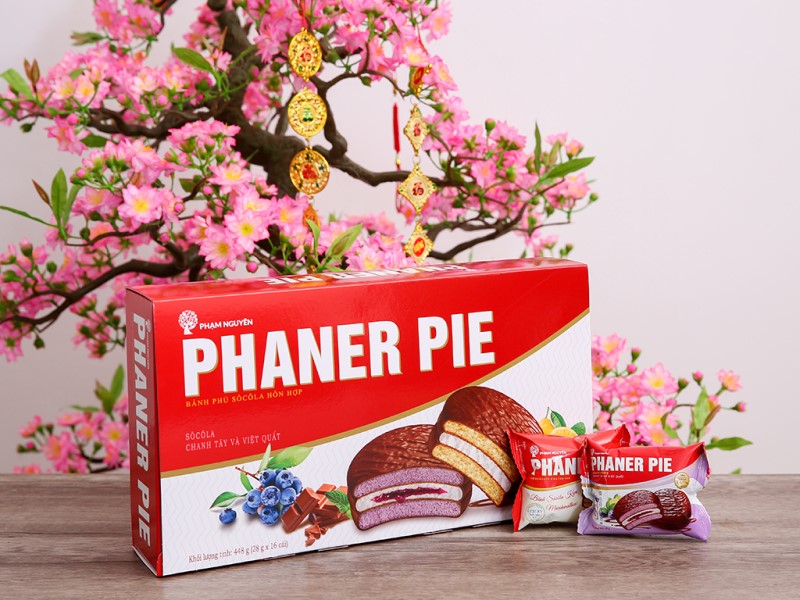 Bánh chocopie vị chanh tây và việt quất Phaner Pie