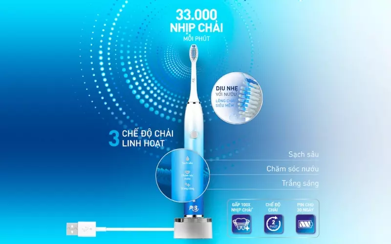 Sử dụng các chế độ bàn chải điện theo sở thích
