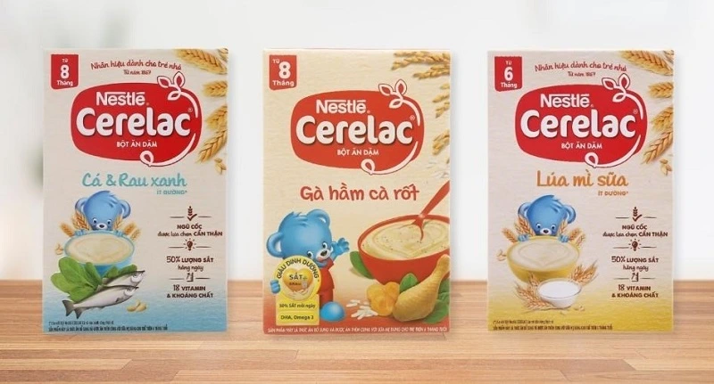 Bột ăn dặm cho bé 5 tháng Nestle Cerelac