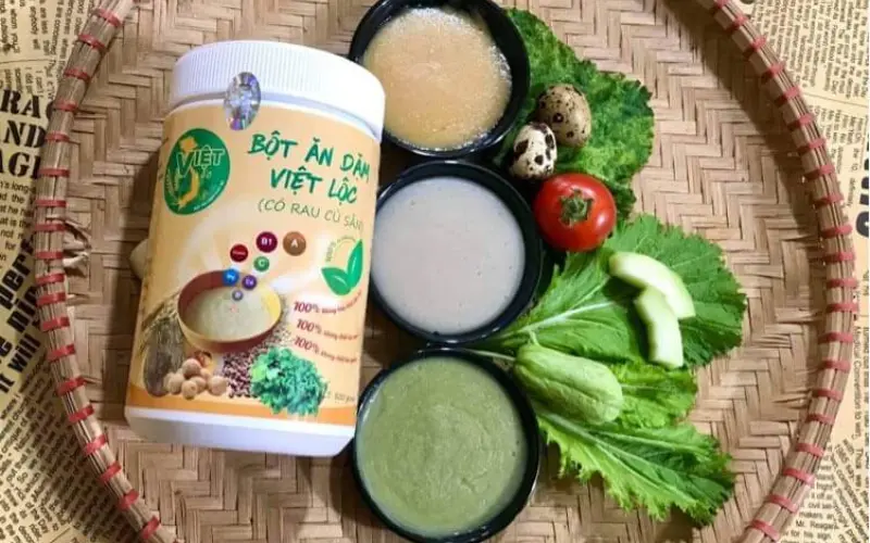 Cách pha bột ăn dặm Việt Lộc