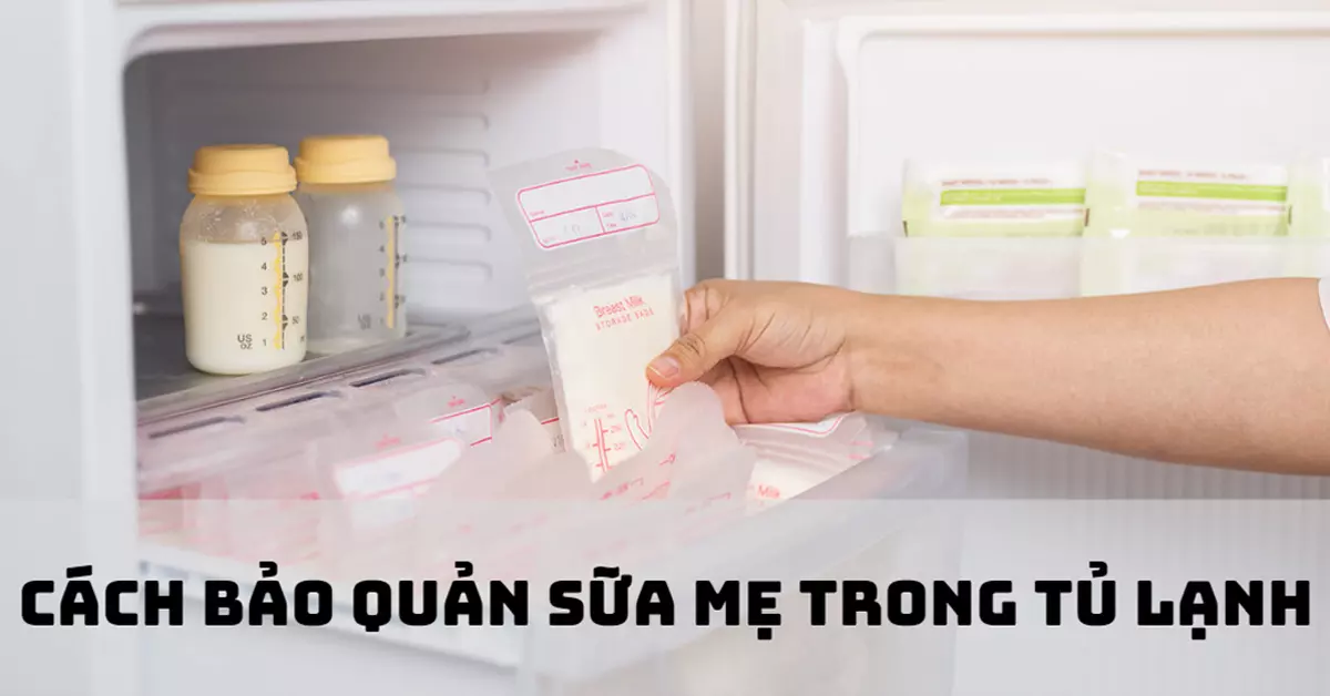 cách bảo quản sữa mẹ trong tủ lạnh