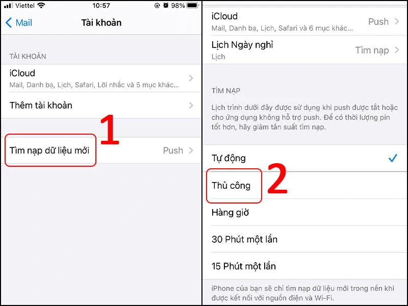 Tắt hoạt động hộp mail