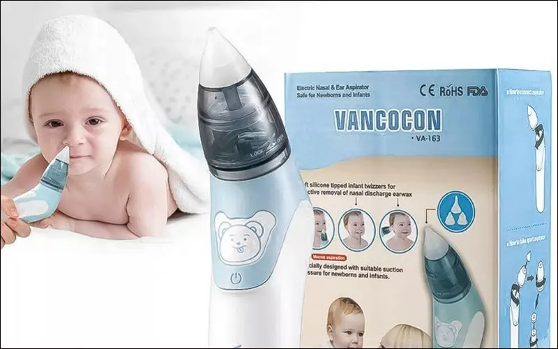 Sức hút của máy có thể dễ dàng lấy những chất nhầy gây nghẹt mũi mà không làm trẻ bị đau