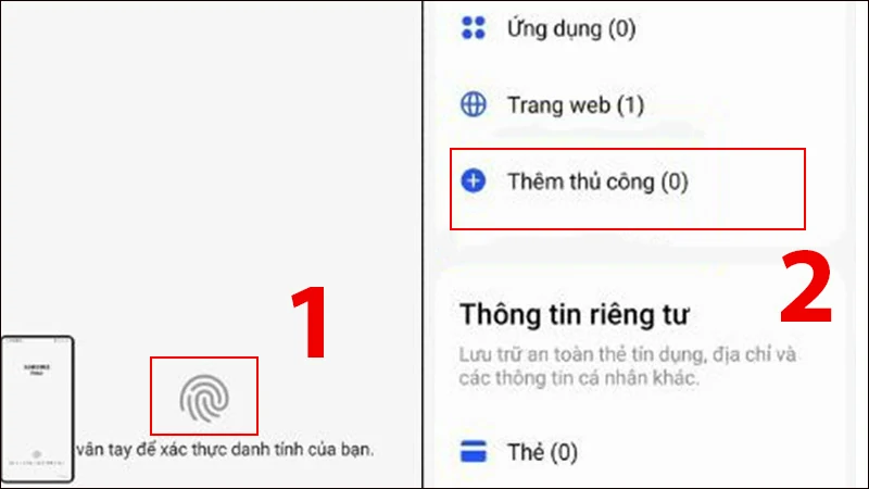 Thêm thủ công