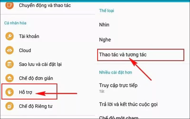 Chụp màn hình Samsung J2 bằng Menu hỗ trợ - Bước 1