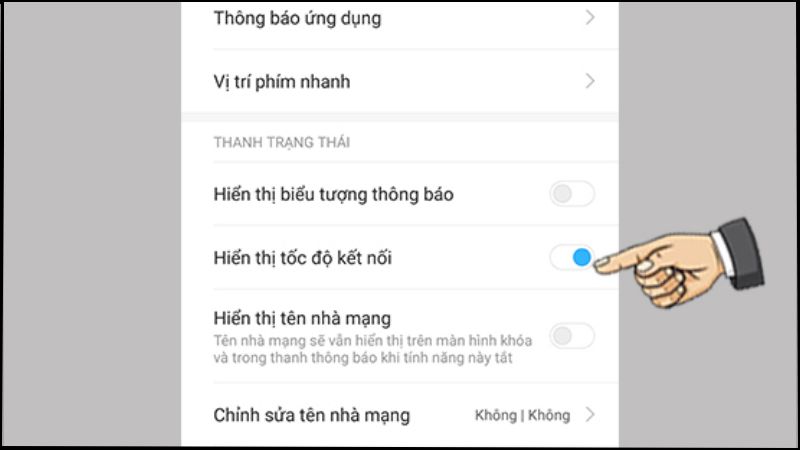 Bật Hiển thị kết nối