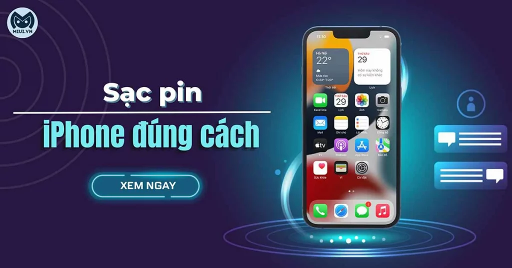 sạc pin iphone đúng cách