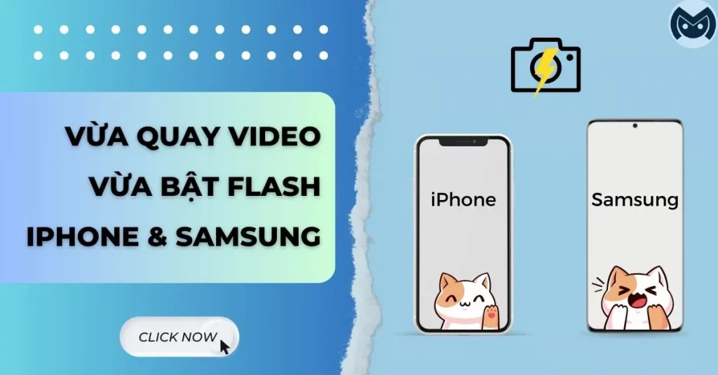 vừa quay video vừa bật flash iphone