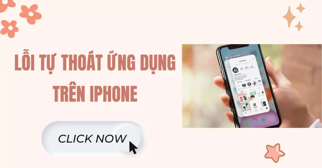 lỗi tự thoát ứng dụng trên iphone