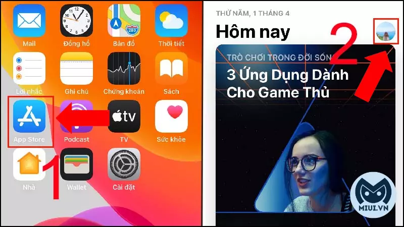 Để cập nhật phần mềm, bạn cần phải vào ứng dụng App Store