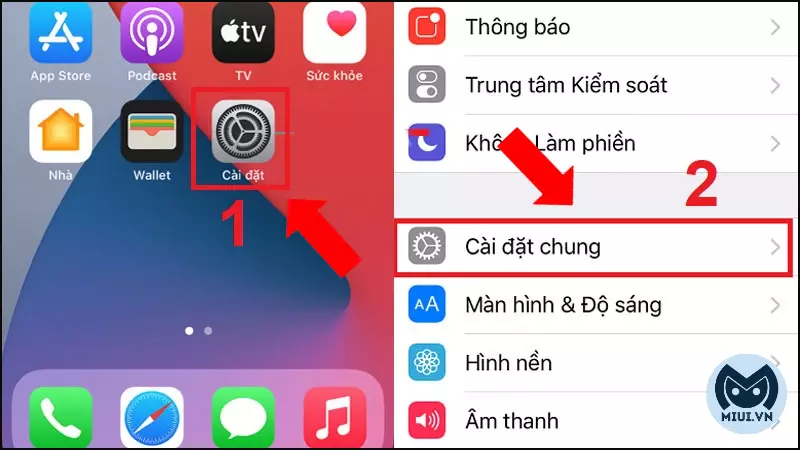 Đầu tiên, bạn cần phải vào Cài đặt trên iPhone