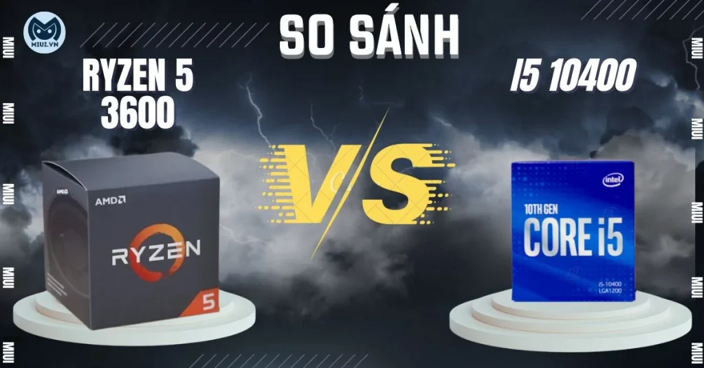 ryzen 5 3600 vs i5 10400