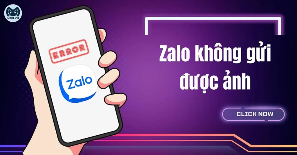 zalo không gửi được ảnh