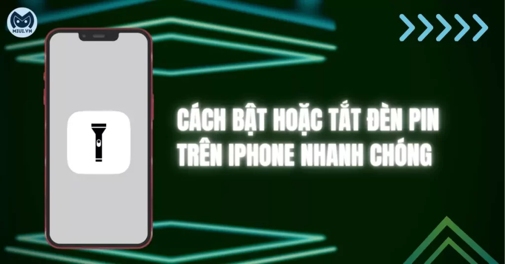 cách tắt đèn pin trên iphone