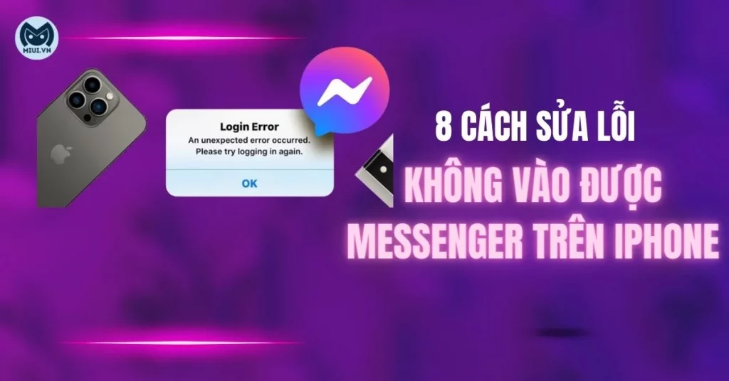 không vào được messenger trên iphone