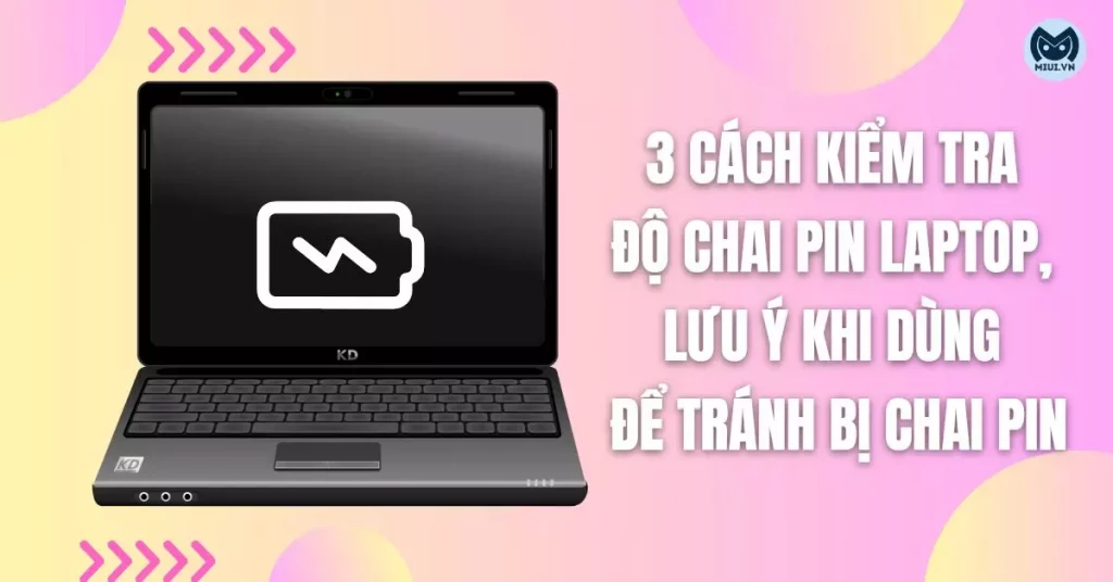 kiểm tra độ chai pin laptop