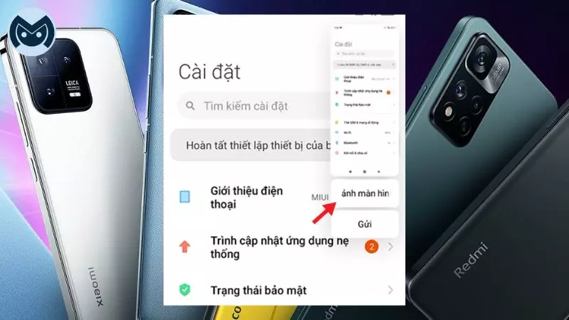 Chụp ảnh màn hình điện thoại Xiaomi kéo dài - Bước 1