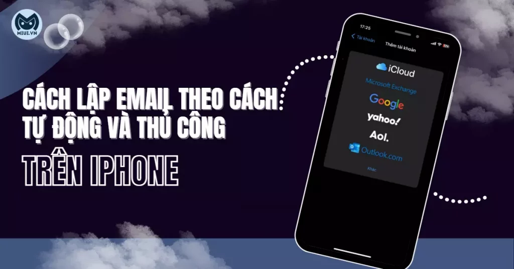 cách lập email trên iphone