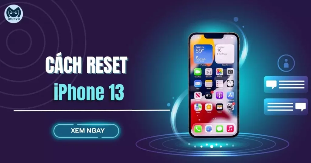 cách reset iphone 13