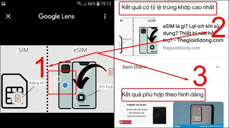 Google Lens sẽ hiển thị kết quả hay vật thể có hình dạng trùng khớp nhất với nội dung muốn tìm