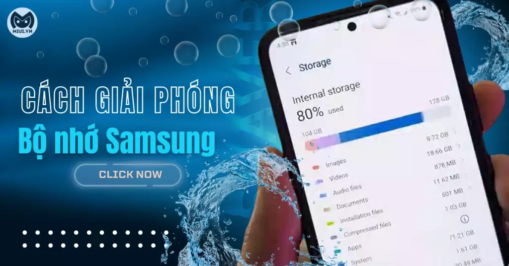 giải phóng bộ nhớ samsung