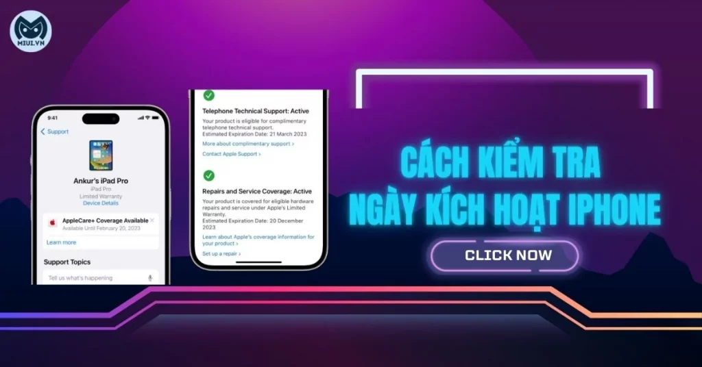 kiểm tra ngày kích hoạt iphone
