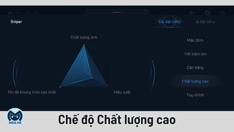 Chế độ Chất lượng cao