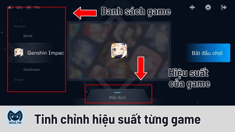 Tinh chỉnh hiệu suất từng game