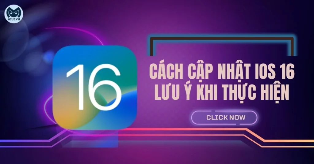 cách cập nhật ios 16