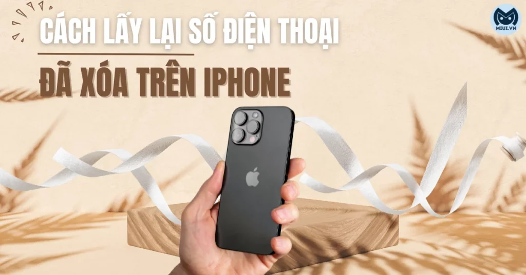 6 cách lấy lại số điện thoại đã xóa trên iPhone đơn giản