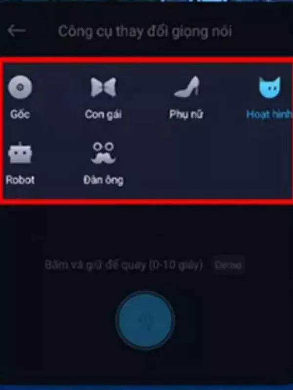 Lựa chọn giọng nói mà bạn muốn