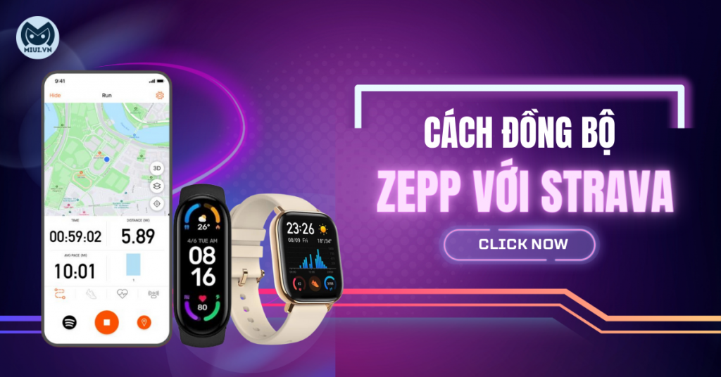 Cách đồng bộ Zepp với Strava