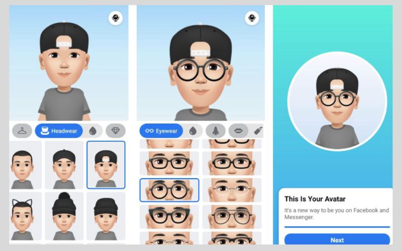 Tạo memoji bằng Facebook