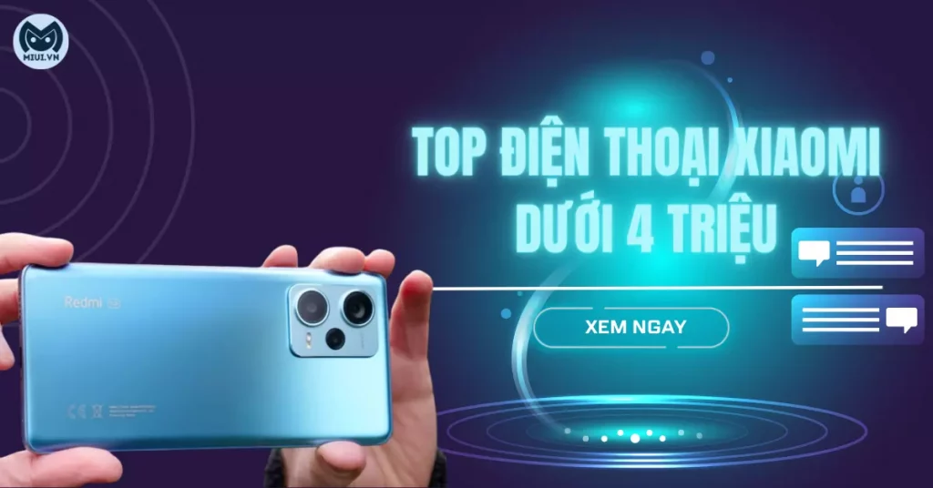 điện thoại xiaomi dưới 4 triệu