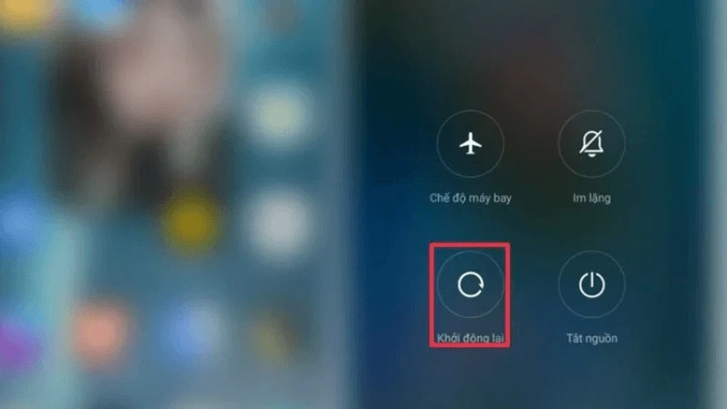 Khởi động lại điện thoại Xiaomi