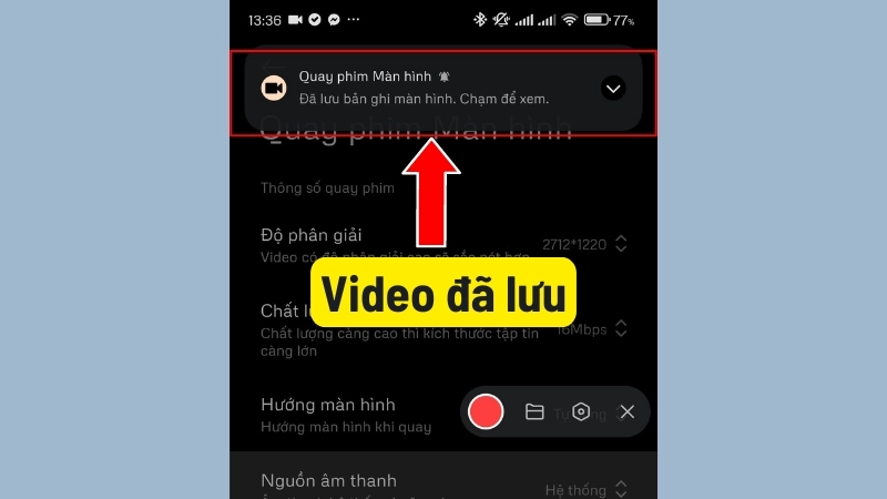 Video đã lưu