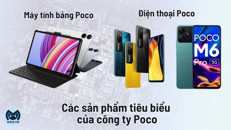 Các sản phẩm tiêu biểu của công ty Poco