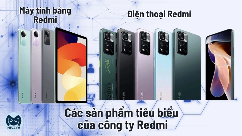 Các sản phẩm tiêu biểu của công ty Redmi