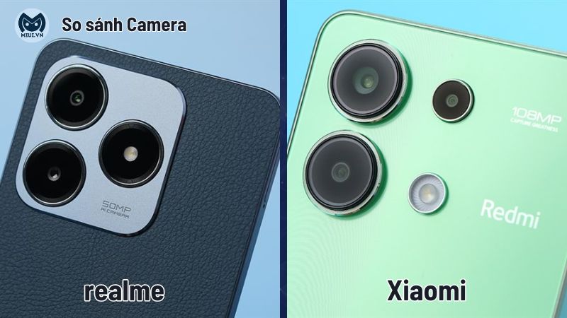 So sánh về camera giữa xiaomi và realme