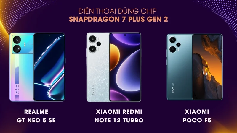 Một số điện thoại sử dụng Snapdragon 7 plus Gen 2