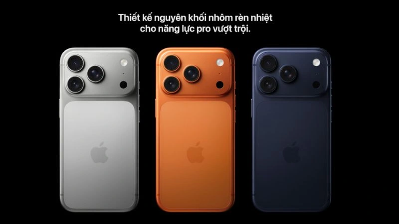 3 màu sắc mới của iPhone 17 Pro Max