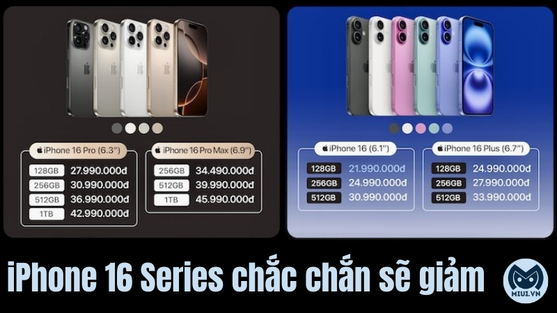 iPhone 16 Series sẽ giảm giá
