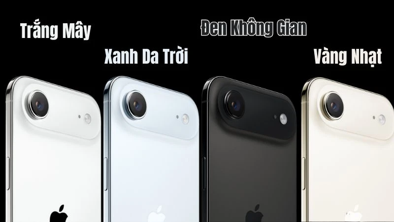 Các màu sắc của iPhone Air